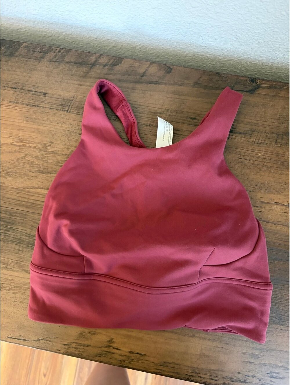 Lululemon Wunder Train Long-Line Bra *Medium Support, C/D Cups Mulled Wine size